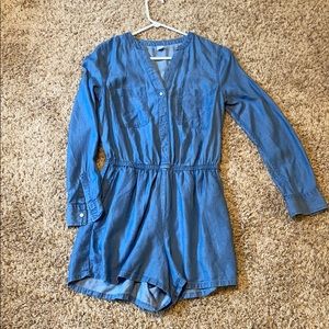 Denim romper